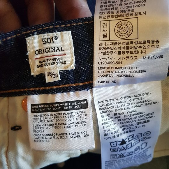 SOLD 🌈 Stylish Levi's Made and Crafted 501 Selvedge Jeans - Picture 4 of 9